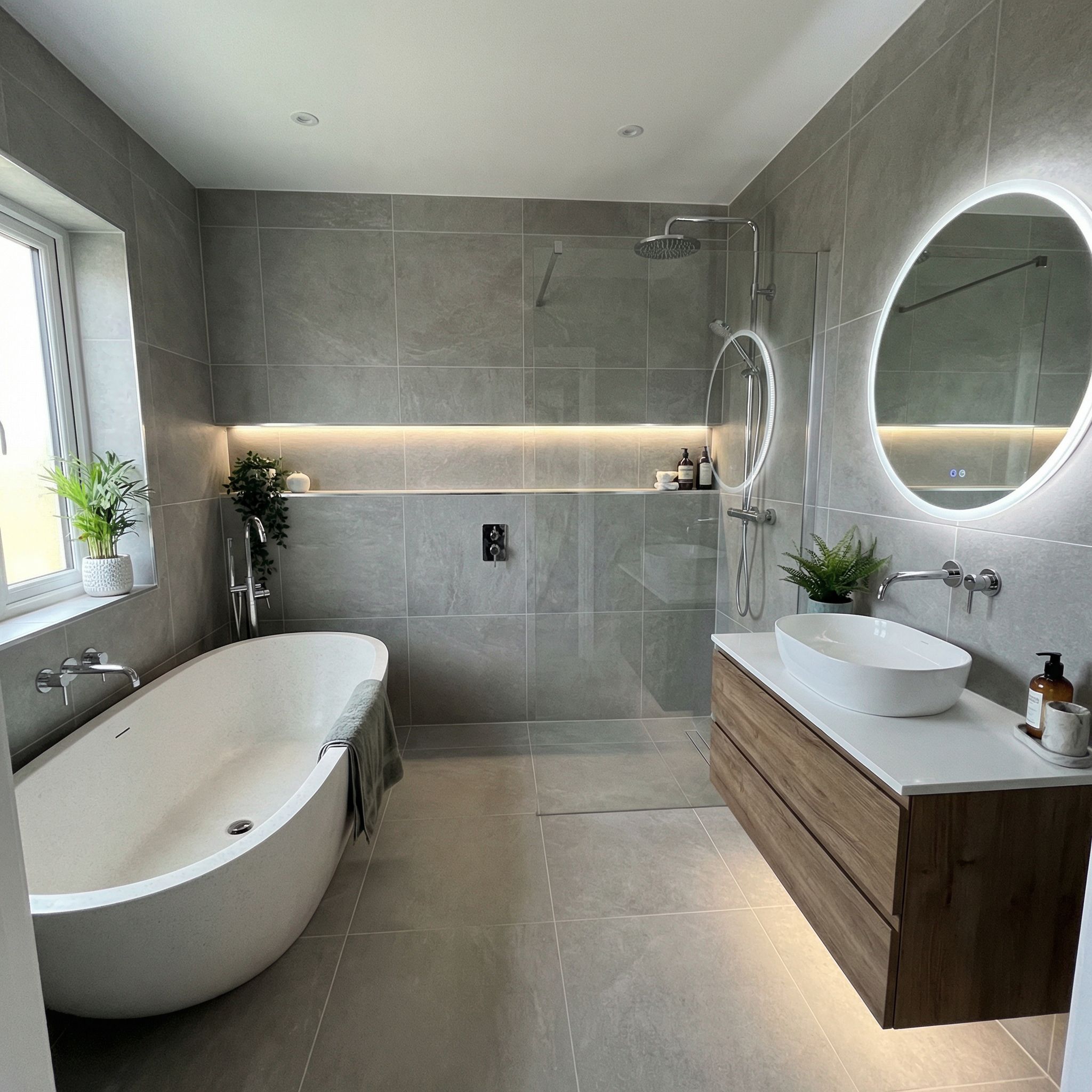 Beautifully renovated modern bathroom